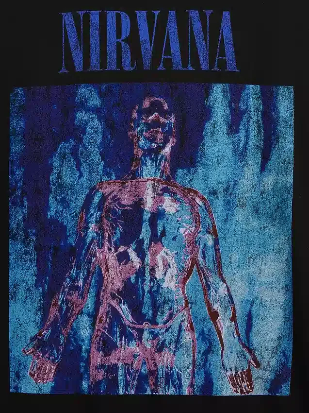 Nirvana Ağır Kumaşlı Kısa Kesim Grafikli Tişört