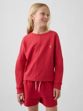 Çocuk Ağır Dokuma Oversized Dikişli Tişört