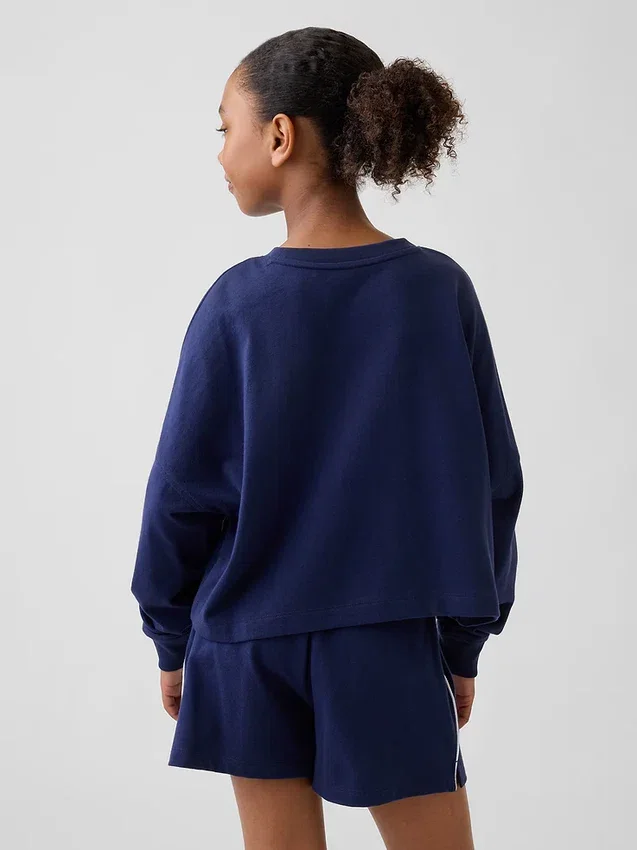 Çocuk Ağır Dokuma Oversized Dikişli Tişört