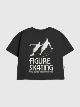 Çocuk Artistik Patinaj Desenli Tişört