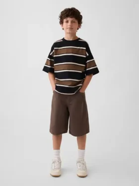 Çocuk Bol Kesim Denim Şortlar