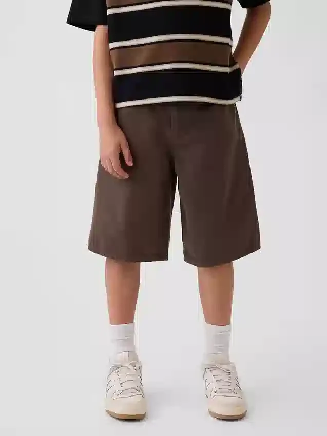 Çocuk Bol Kesim Denim Şortlar