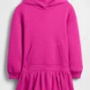 Çocuk Büyük Beden Kapüşonlu Sweatshirt Elbise