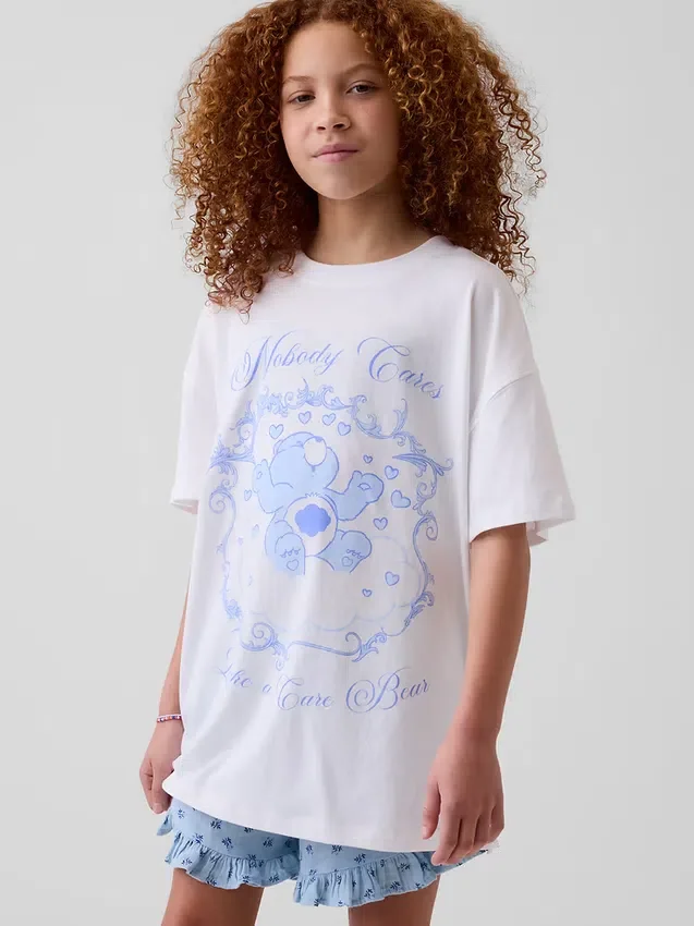 Çocuk Care Bears Oversized Tişört