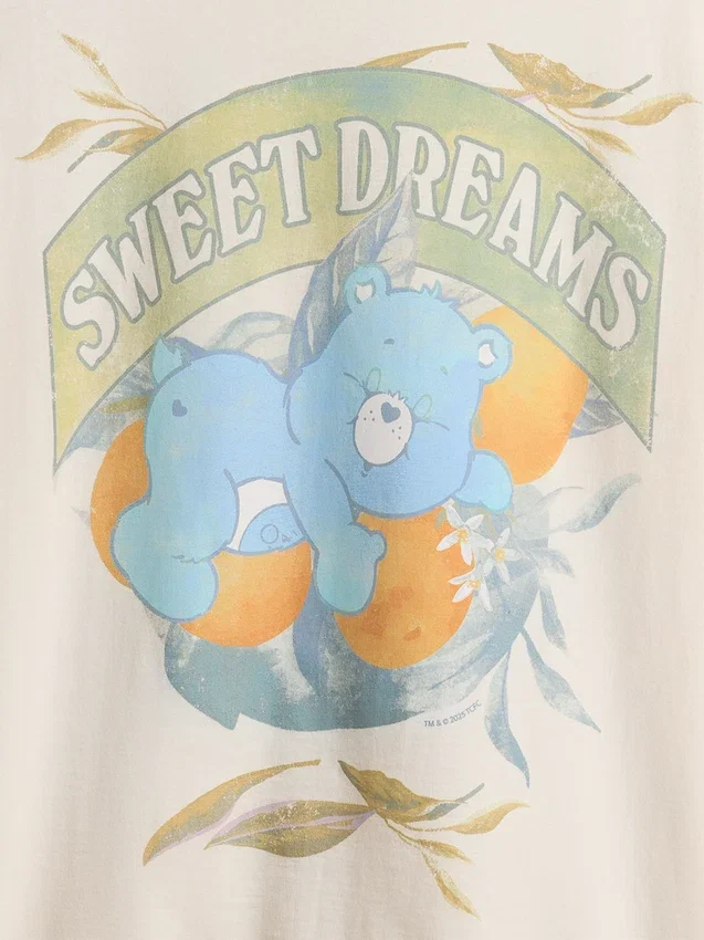 Çocuk Care Bears Oversized Tişört