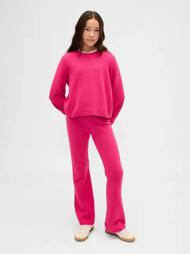 Çocuk CashSoft Geniş Paça Kazak Pantolon