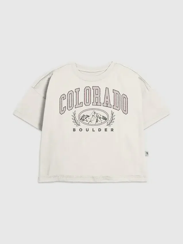 Çocuk Colorado Varsity Grafik Tişört