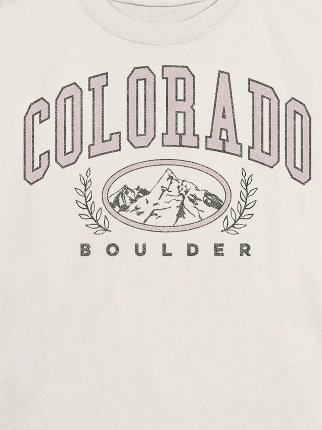Çocuk Colorado Varsity Grafik Tişört