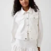 Çocuk Delikli Denim Ceket