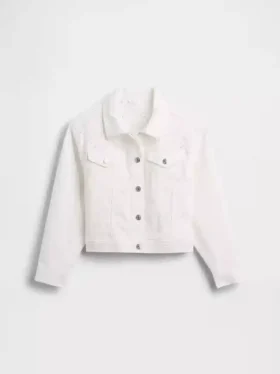 Çocuk Delikli Denim Ceket