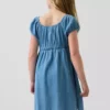 Çocuk Denim Babydoll Elbise