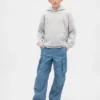 Çocuk Denim Bol Kesim Kargo Jogger Pantolon