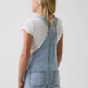 Çocuk Denim Bol Kesim Şortlu Tulum
