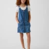 Çocuk Denim Fermuarlı Etek