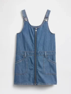 Çocuk Denim Fermuarlı Etek