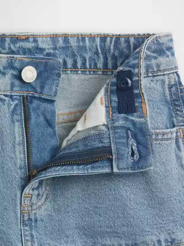 Çocuk Denim Fırfırlı Etek