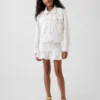 Çocuk Denim Fırfırlı Mini Etek