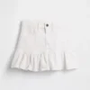 Çocuk Denim Fırfırlı Mini Etek