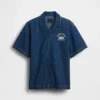 Çocuk Denim Gevşek Kesim New York Logolu Gömlek
