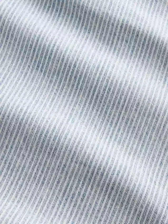 Çocuk Denim Çizgili Bol Kesim Tulum