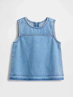 Çocuk Denim Kabuklu Tank Top
