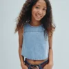 Çocuk Denim Kabuklu Tank Top