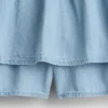 Çocuk Denim Katlı Etek-Şort