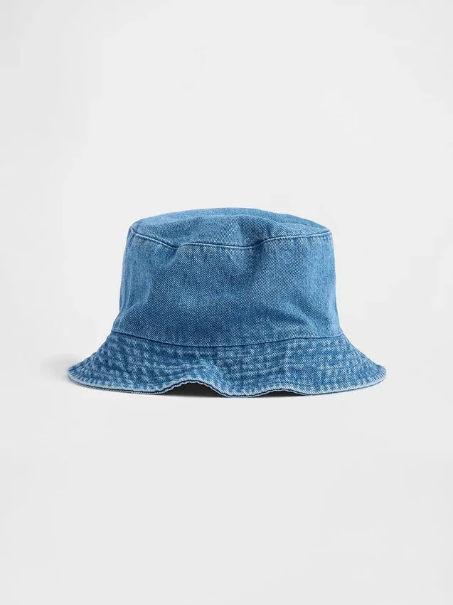 Çocuk Denim Kova Şapka