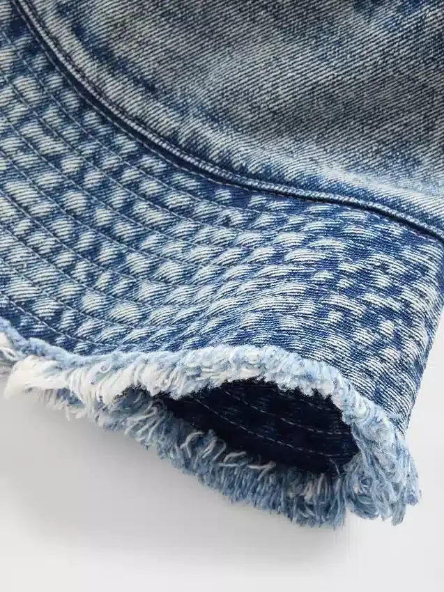 Çocuk Denim Kova Şapka