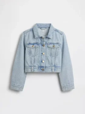 Çocuk Denim Kısa Ceket