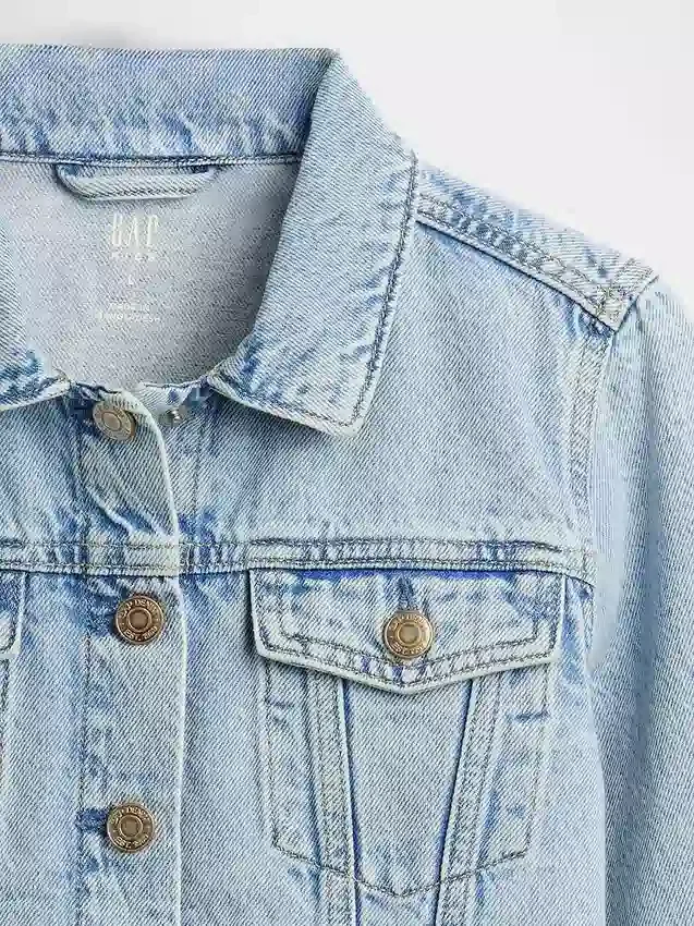 Çocuk Denim Kısa Ceket