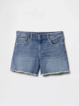 Çocuk Denim Midi Şortlar