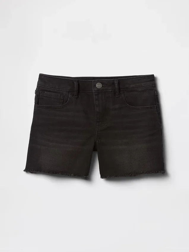 Çocuk Denim Midi Şortlar