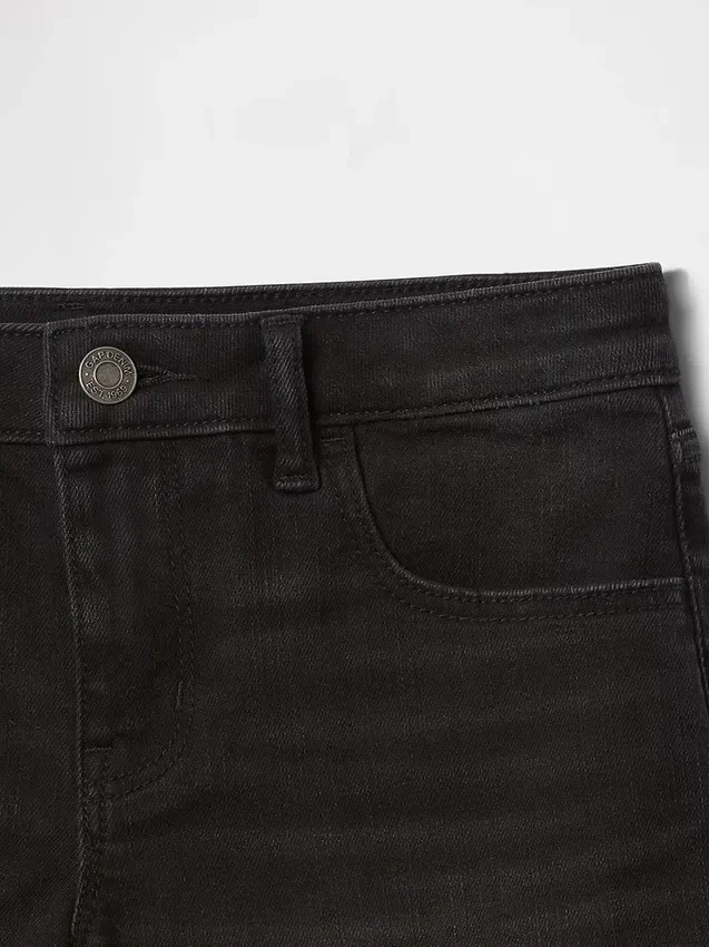 Çocuk Denim Midi Şortlar