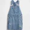 Çocuk Denim Önlük Elbise