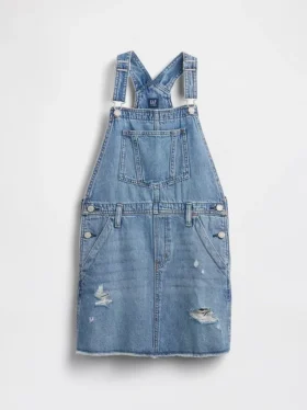 Çocuk Denim Önlük Elbise