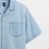 Çocuk Denim Rahat Gömlek