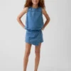 Çocuk Denim Sarma Etek-Şort