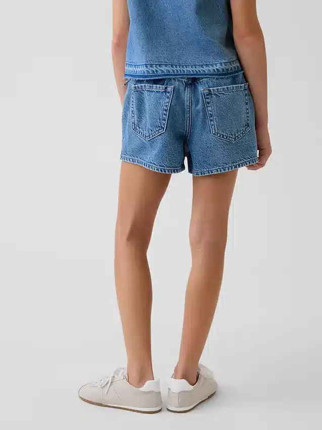 Çocuk Denim Sarma Etek-Şort