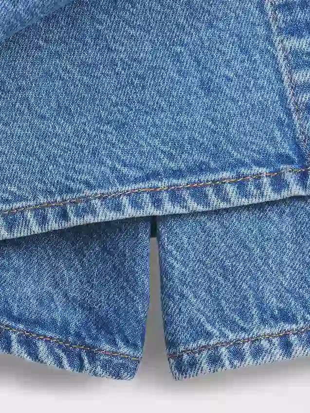 Çocuk Denim Sarma Etek-Şort