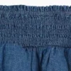 Çocuk Denim Smoklu Mini Etek-Şort