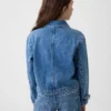 Çocuk Denim Yama Cepli Ceket