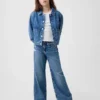 Çocuk Denim Yama Cepli Ceket