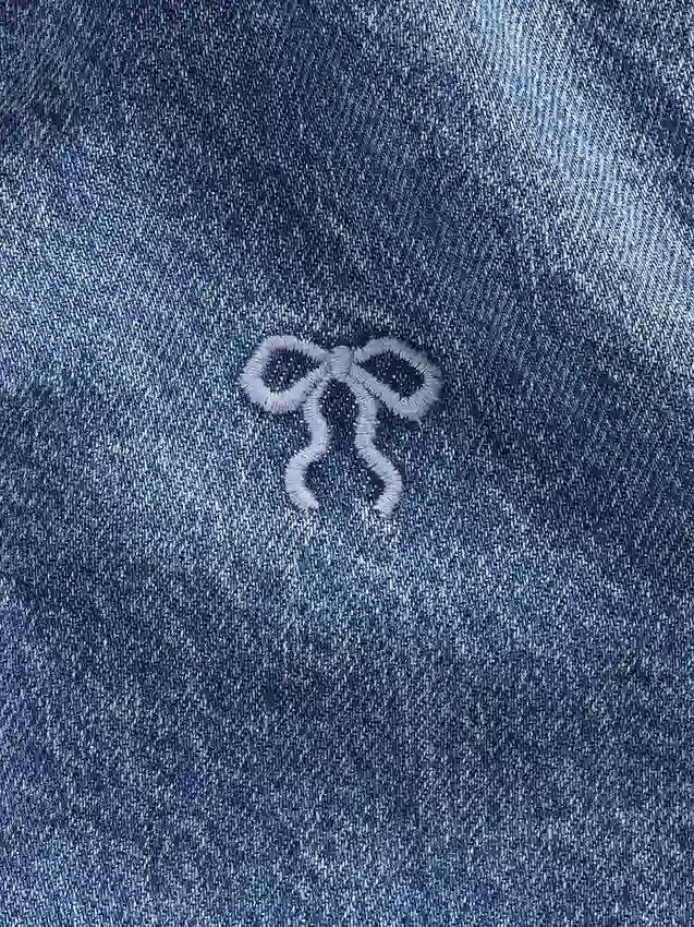 Çocuk Denim Yama Cepli Ceket