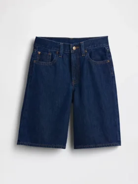 Çocuk Düşük Bel Uzun Kesim Denim Şortlar