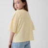 Çocuk Eyalet Logolu Oversized Kutu Kesim Tişört
