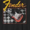 Çocuk Fender Kareli Gitar Tişörtü