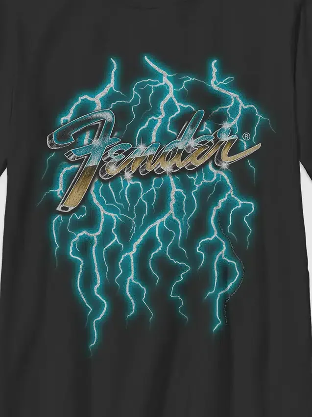 Çocuk Fender Lightning Grafik Tişört