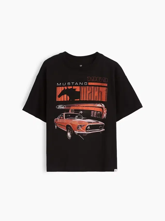 Çocuk Formula 1 Oversized Grafik Tişört