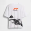 Çocuk Formula 1 Oversized Grafik Tişört
